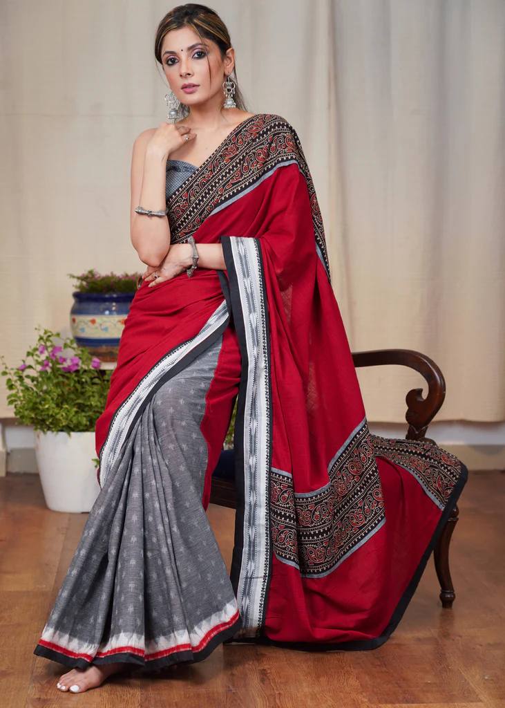 Premium Fabric, Lightweight, and Comfortable Digital Print Linen Saree